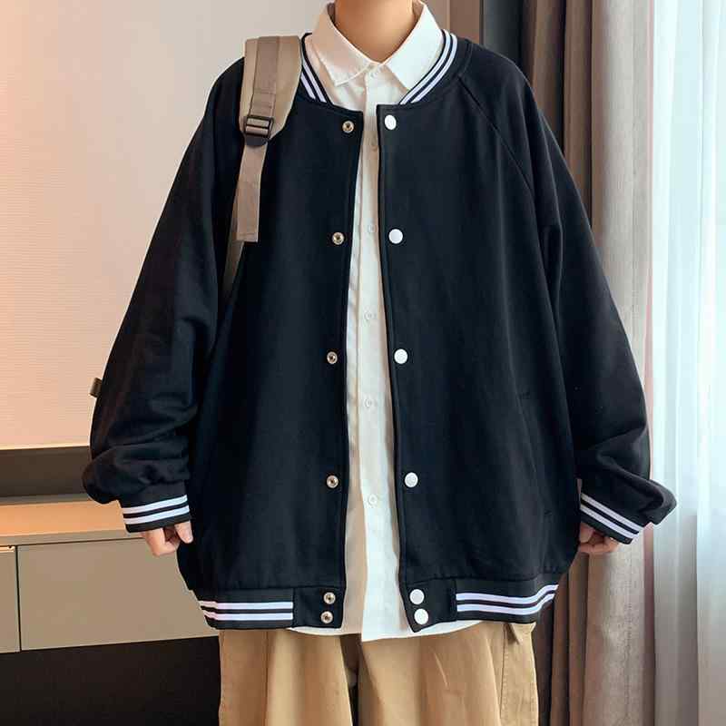 ジャケット メンズ 男性用 ベースボールジャケット ブルゾン スタンドカラー ブラ...
