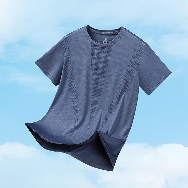 Tシャツ メンズ 男性用 春夏 接触冷感 接触冷感 吸湿速乾 接触冷感 薄手 ラウンドネック ストライプ柄 トップス・カテゴリ: -・スタイル: 流行・フィット: ルーズ・フード: なし・厚さ: 薄手・柄: ストライプ・対象: ティーン・素材: 亜麻.真丝・主素材含有量: 30%以下・裏地: 亜麻・カラー: ホワイト.ダークグレー.ブラック.ダークブルー.スモーキーブルー・サイズ: M.L.XL.2XL.3XL.4XL.5XL・対象年齢: 成人・性別: 男