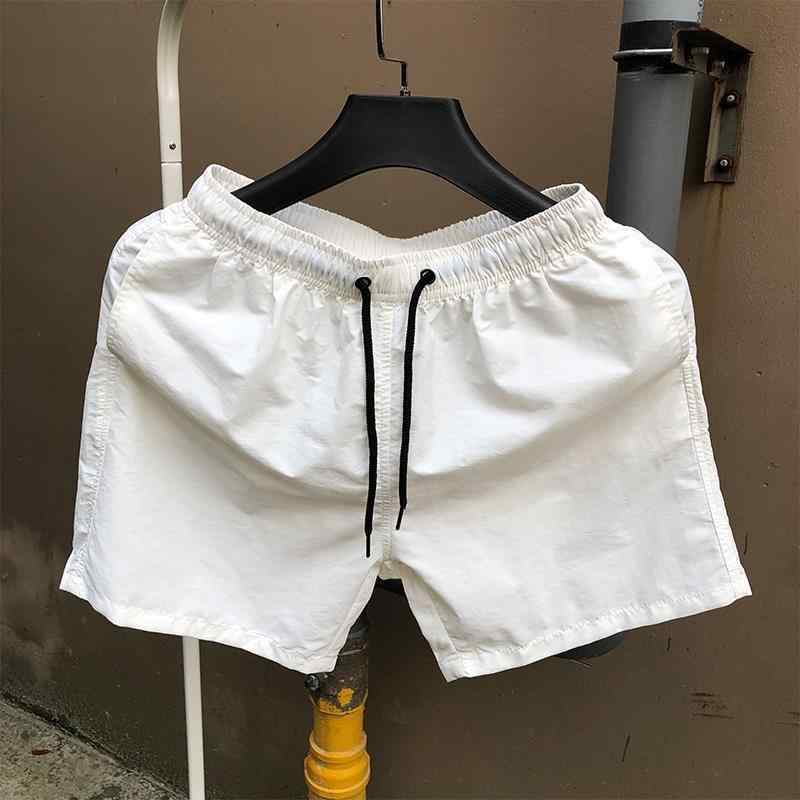 ハーフパンツ メンズ 男性用 ショートパンツ 膝上丈 短パン スポーツ 薄手 接触冷感 涼しい 無地 春夏 ブラック レッド ブルー オレンジ 浅グレー