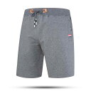 ハーフパンツ メンズ 男性用 綿 ズボン 薄手 スポーツ カジュアル 5分丈 短パン ミドル丈 無地 ルームウェア 部屋着 ブラック グレー 伸縮性