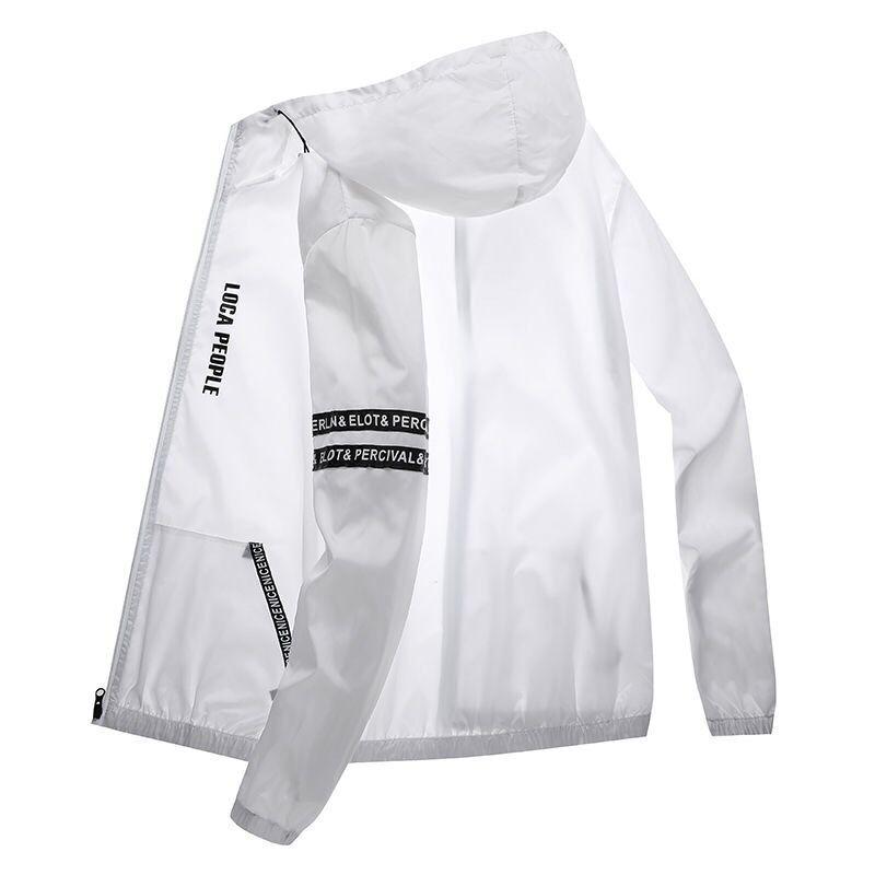 ジャケット 男性用 薄手 接触冷感 UVカット パーカー アウトドア スポーツ ウェア ...