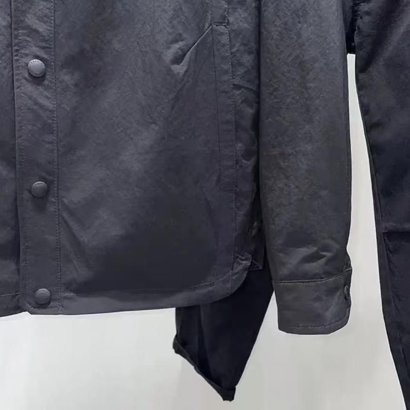 ジャケット メンズ 男性用 長袖シャツ 春秋 襟付き ビジネス カジュアル トップス 耐摩耗性 ポリエステル混紡 ブラック ベージュ グリーン
