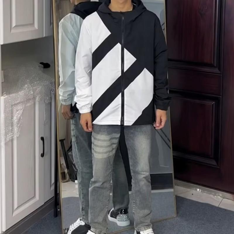 マウンテンパーカー メンズ 防風 撥水 オックスフォード ジャケット ブルゾン フード付き 男性用 アウター 春夏 薄手 長袖 ストリート カジュアル スポーティー 黒(x2)