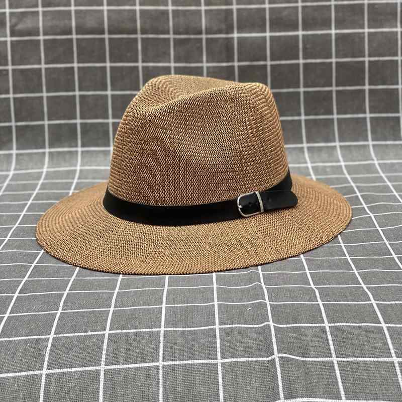 帽子 レディース 春夏 秋 草編み 麦わら帽子 つば広 ハット 日よけ UVカット 紫外線対策 旅行用 婦人用 ブラック ピンク グレー カーキ ベージュ 赤 M