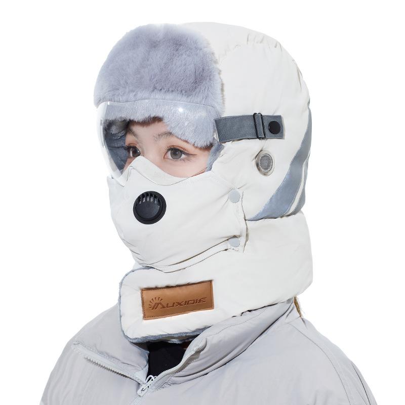 ニット帽 レディース メンズ 防寒 帽子 防風 ネックウォーマー フェイスカバー 付き 秋冬 暖かい スキ..