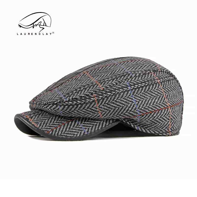 ベレー帽 メンズ レディース 秋冬 ウール 混紡 英国風 レトロ キャップ ハンチング帽 紳士帽子 ニュースボーイキャップ 普段使い(4)