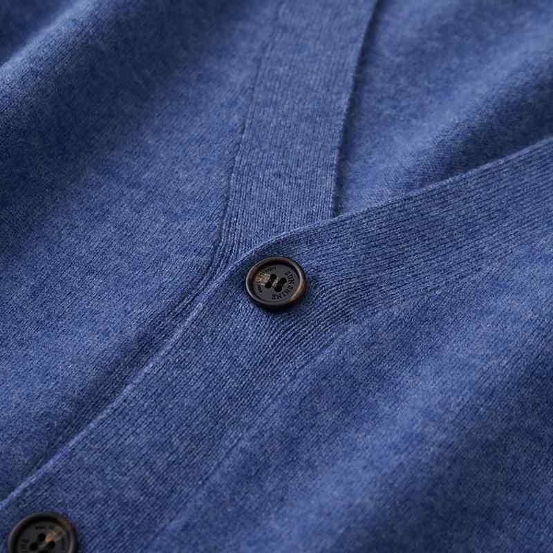 ニット メンズ Vネック カーディガン ウール 羊毛 長袖 セーター リブ 秋冬 シニア 紳士服 トップス 藏藍色 藍色 黒 黄色 グレー 青緑