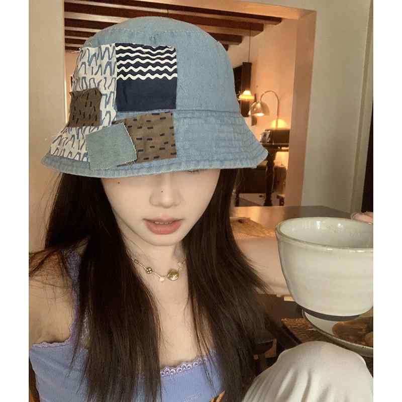 帽子 レディース デニム バケットハット アウトドア 日焼け防止 紫外線対策 深め コットン 春夏 普段使..