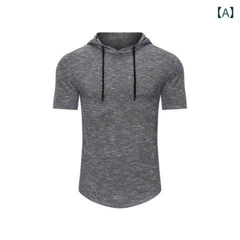 ニット メンズ ニットトップス 半袖 迷彩柄 フード付き 薄手 スポーツ 普段使い ダークグレー グレー ベージュ カーキ ネイビー