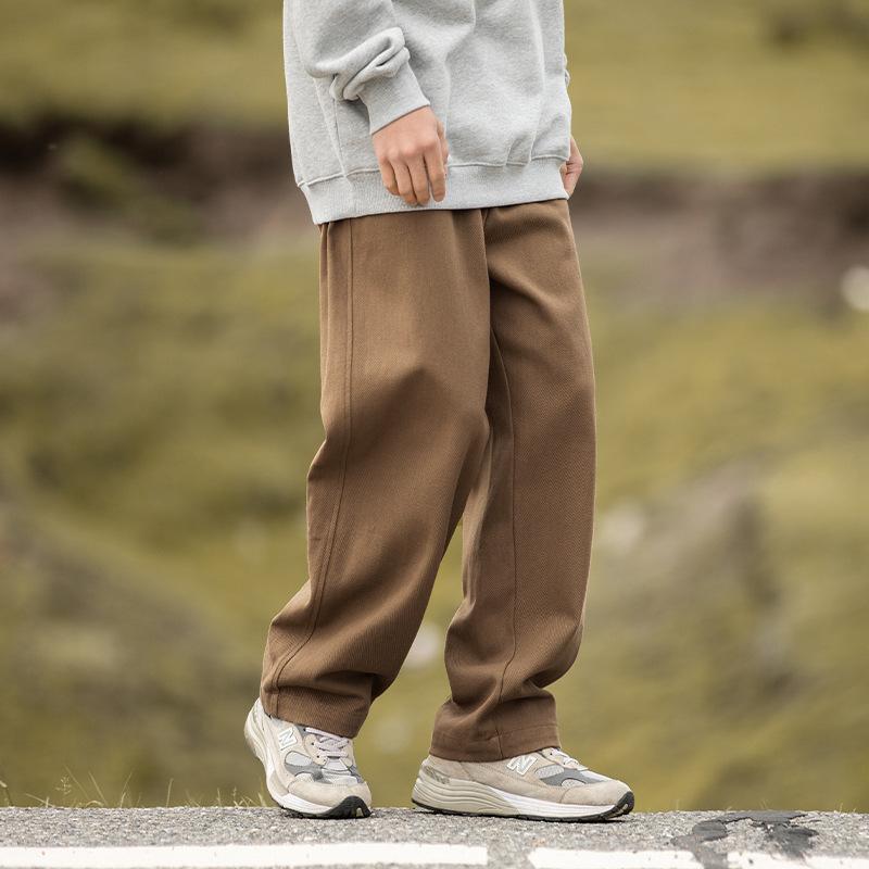 パンツ メンズ 男性用 リラックス ストレート テーパード コットン ツイル 無地 ミディアムウエスト ロングパンツ 黒 ブラック カーキ ブラウン 秋 普段使い・カテゴリ: カジュアルパンツ・スタイル: ストリート・パンツ型: ルーズ・パンツ丈: フルレングス・ウエスト: ミドルウエスト・・柄: 無地・対象年齢: 成人・対象: メンズ・素材: 綿・伸縮性: ややあり・カラー: ブラック, カーキ, ライトカーキ, ブラウン・サイズ: M, L, XL, XXL, XXXL