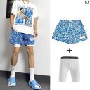 の グラフィティ アメリカン ショートパンツ 夏用 膝丈 スポーツ 速乾 カジュアル メンズ ランニング ストリート バスケットボール