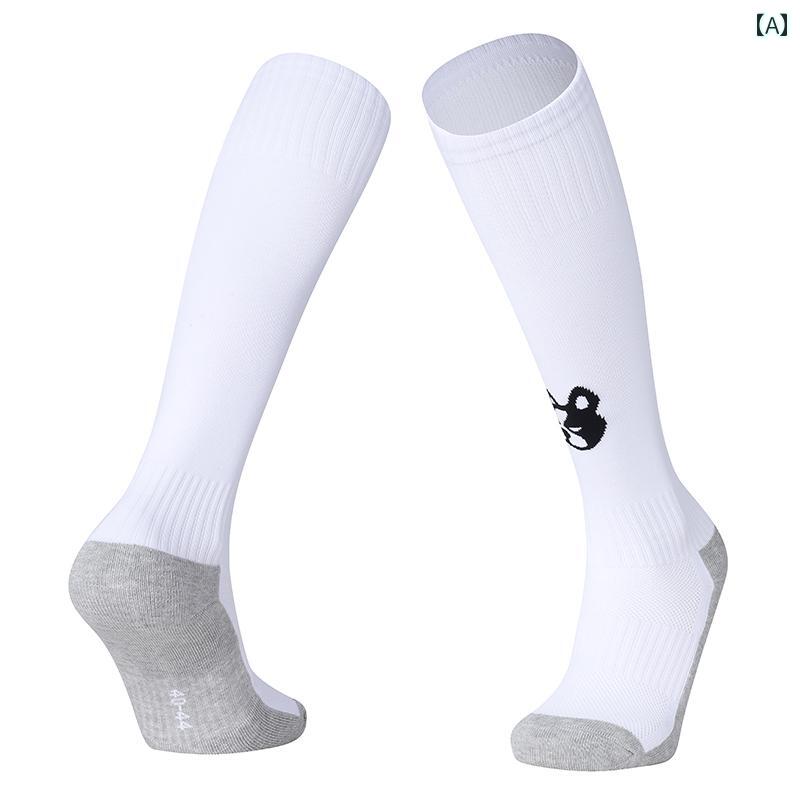 フットボール ドッグ 子供用 ロング チューブ ソックス 男の子用 プロ 仕様 タオル 底 メンズ.カラフルカラーオシャレ