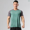 スポーツ 速乾 半袖 メンズ ランニング ジム トレーニング ウェア Tシャツ 吸 汗 通気性 バスケットボール ゆったり 大きいサイズ トップス 夏