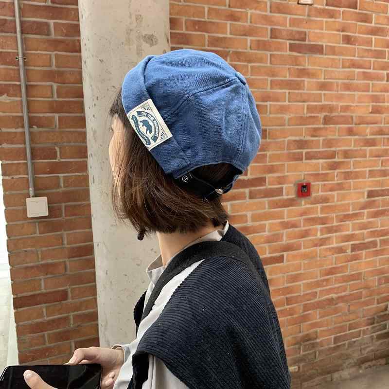 帽子 メンズ レディース 日系 レトロ パッチワーク 瓜皮帽 雅痞風 丸型 ドーム型 地主帽 春夏 秋冬 普段使い ベレー帽 キャンバス 帆布 ブルー ブラック キャメル カーキ