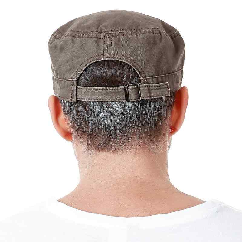 帽子 メンズ 男性用 紳士 キャップ 紫外線対策 日よけ 遮光 通気性 綿 平トップ 短いひさし付き 釣り 散歩 アウトドア カジュアル カーキ ブラック グレー ブラウン ベージュ(x5)