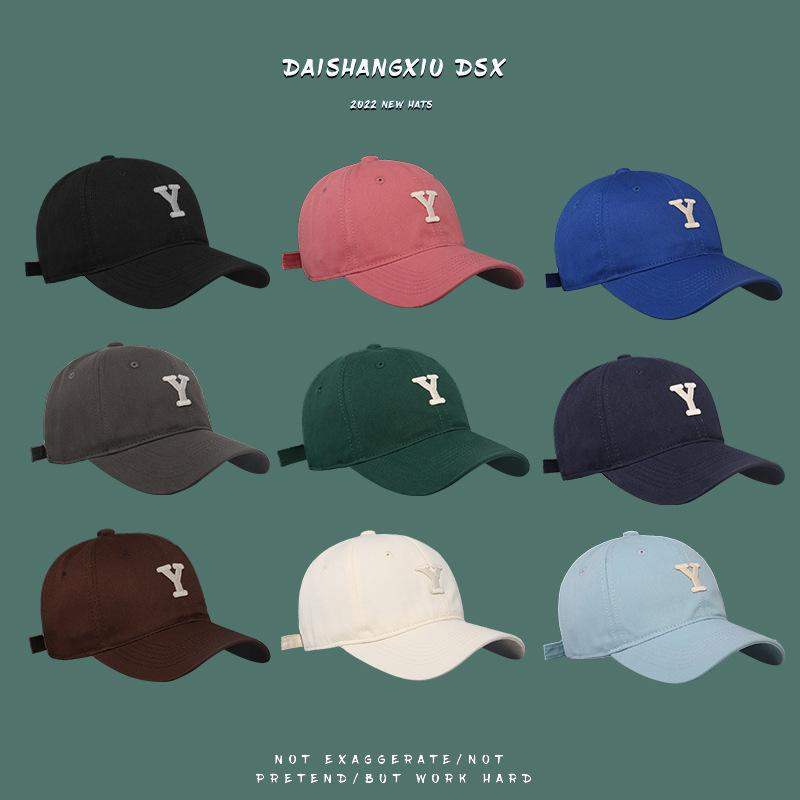 帽子 レディース 春夏 キャップ Y字ロゴ 日焼け防止 紫外線対策 野球帽 ペア お出かけ カーキ ブルー ..