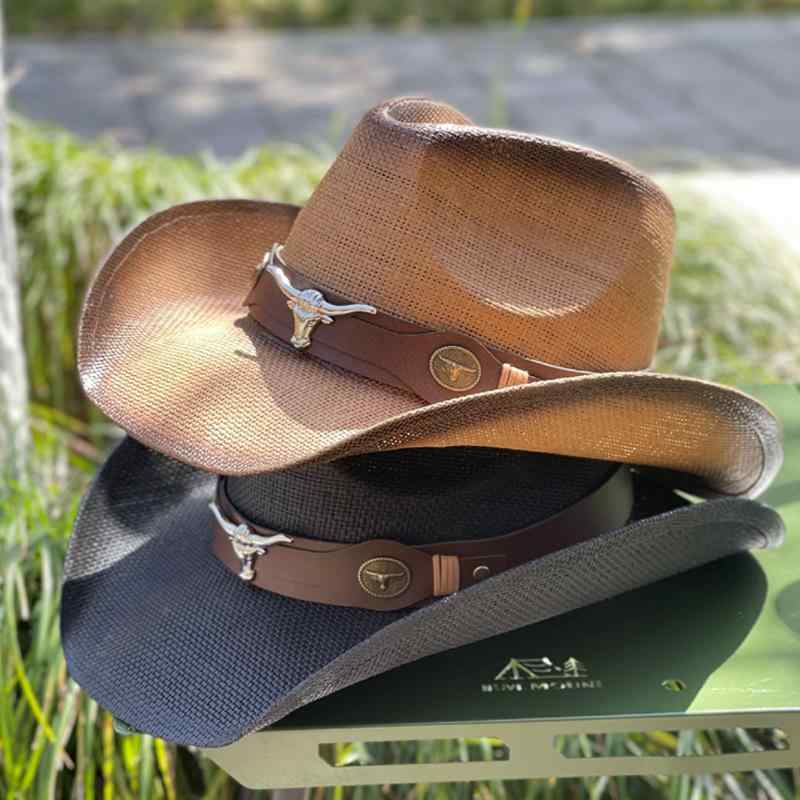 帽子 メンズ レディース ウエスタンハット テンガロンハット ジャズハット 麦わら帽子 つば広ハット カ..