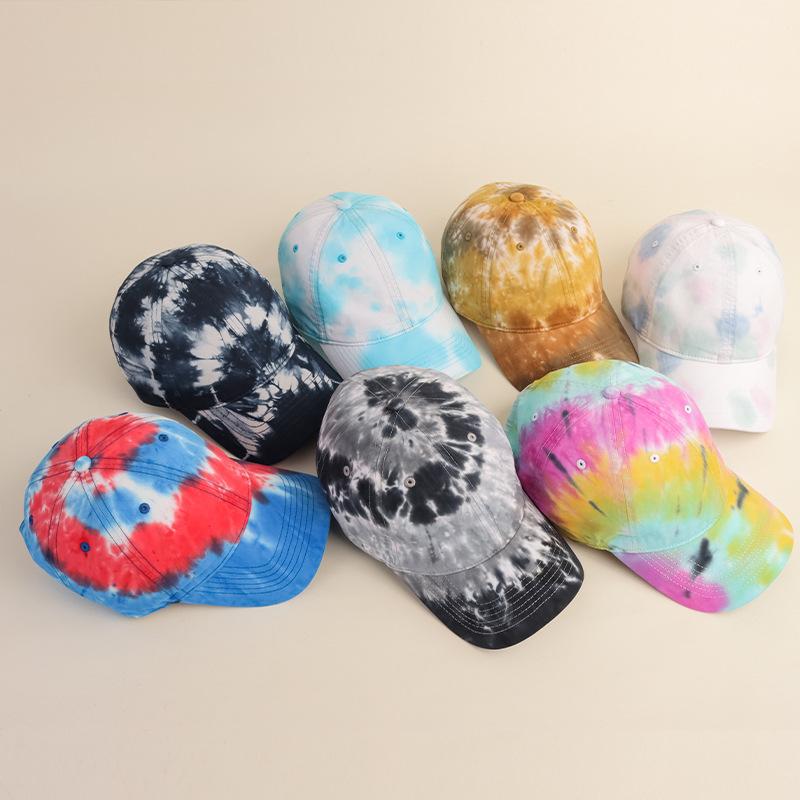 帽子 レディース メンズ 男女兼用 野球帽 キャップ 絞り染め カラフル ストリート UVカット 紫外線対策..