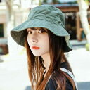 麦わら帽子 レディース メンズ 春夏 コットン 無地 日焼け防止 漁師帽 バケットハット カーキ(x3)