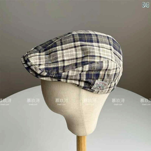 キャップ レディース 春夏 秋冬 格子柄 レトロ 画家帽 メンズ ハンチング帽 55-59cm 防風 UVカット 紫外線対策 ブルー ベージュ ブラウン カーキ オレンジ(x2) キャップ レディース 春夏 秋冬 格子柄 レトロ 画家帽 メンズ ハンチング帽 55-59cm 防風 UVカット 紫外線対策 ブルー ベージュ ブラウン カーキ オレンジ(x2)