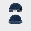 キャップ レディース 春夏 デニム 地主帽 レトロ ウォッシュ加工 薄手 雅痞風 個性的 ヒップホップ メンズ 男性用 深青(x2)