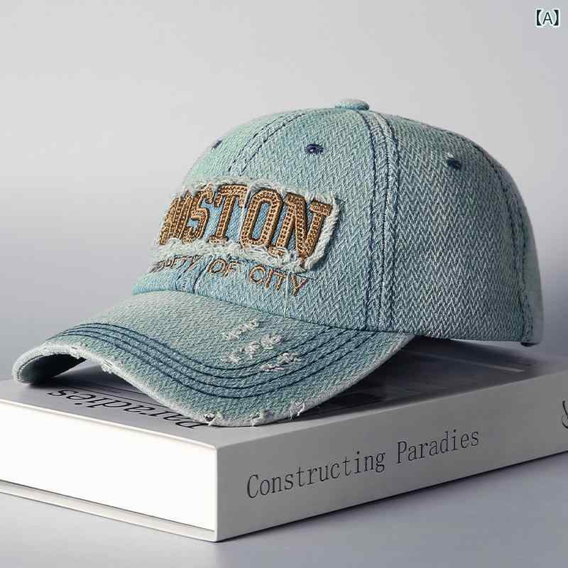 キャップ メンズ レディース 男性用 女性用 大頭 帽子 日韓系 野球帽 UVカット 紫外線対策 紫外線カット コットン 春秋 ブラック ブルー系(x2)