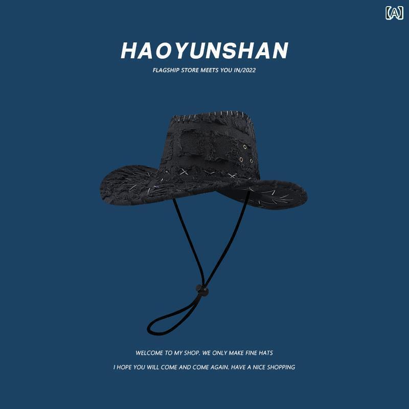 帽子 レディース 秋冬 テンガロンハット ウエスタンハット 日よけ帽子 ジャズ帽 カウボーイハット つば..