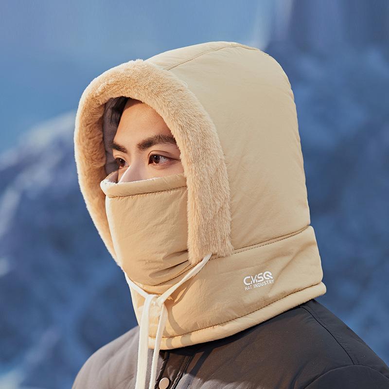雷锋帽 レディース 防寒 帽子 冬 耳あて付き 防風 マスク 暖かい 裏起毛 自転車 バイク スキー スノボ ..