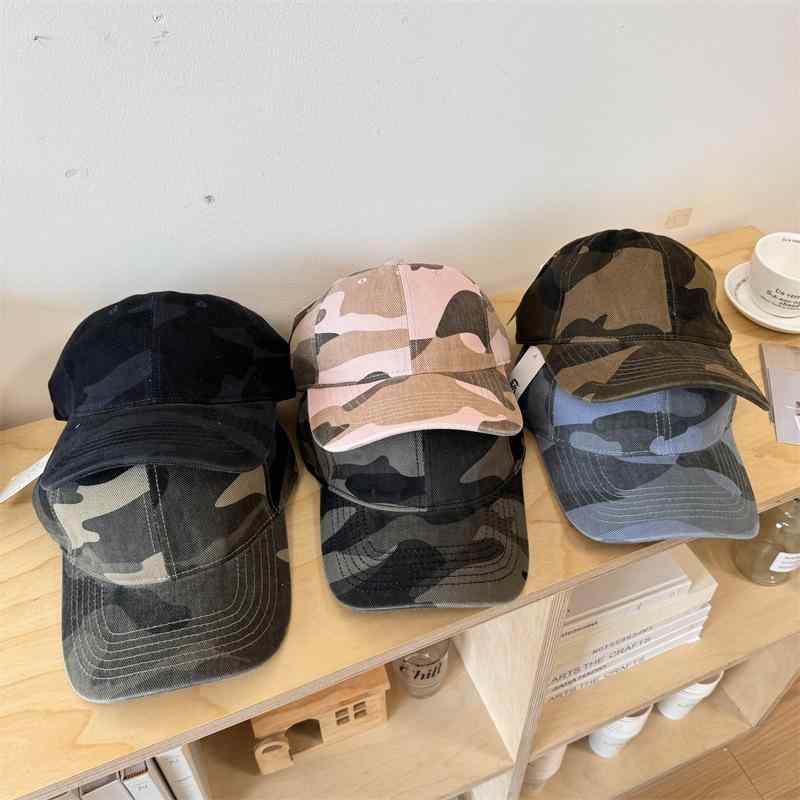 キャップ メンズ レディース 水洗い ダメージ加工 迷彩柄 野球帽 アウトドア 登山 帽子 紫外線対策 日よけ 春秋 通気性 スポーツ 運動 ..