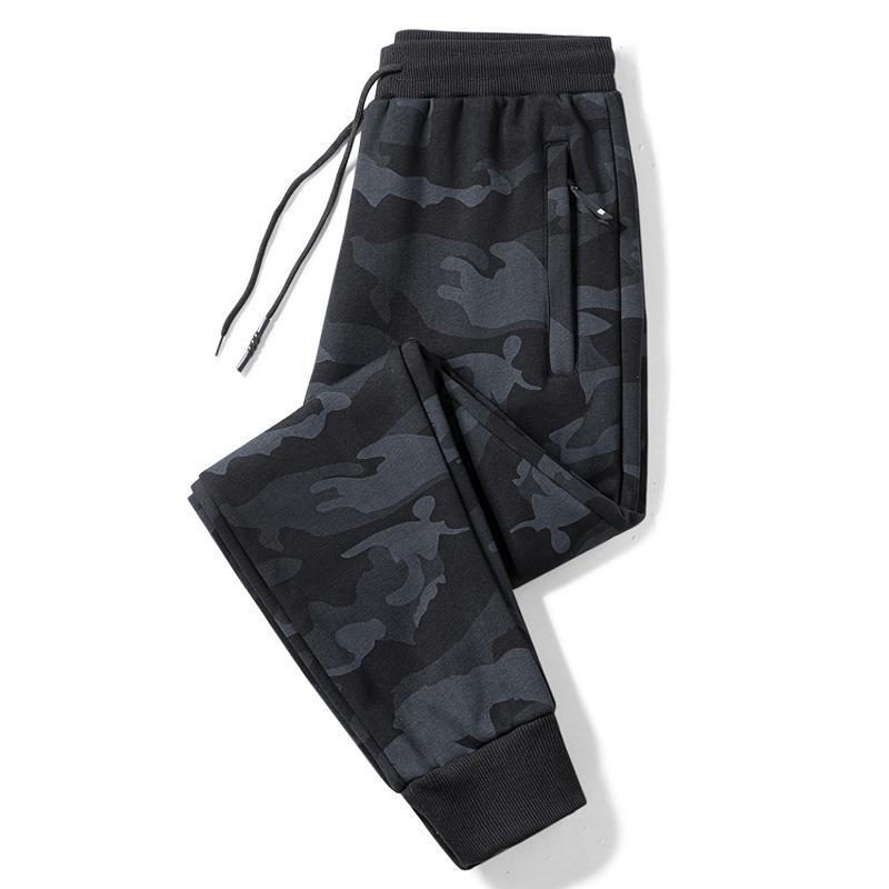 Cargo Pants - パンツ メンズ 迷彩 カーゴパンツ ジョガーパンツ 男性用 スウェットパンツ イージーパンツ ストレートパンツ スポーティ カジュアル 普段使い 部屋着 ポリエステル ブラック 黒 グレー グレー M L XL 2XL 3XL 4XL 5XL