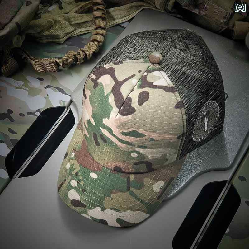 キャップ 男女兼用 豪華感 アウトドア 野球帽 秋冬 ポリエステル 迷彩 ブラック系