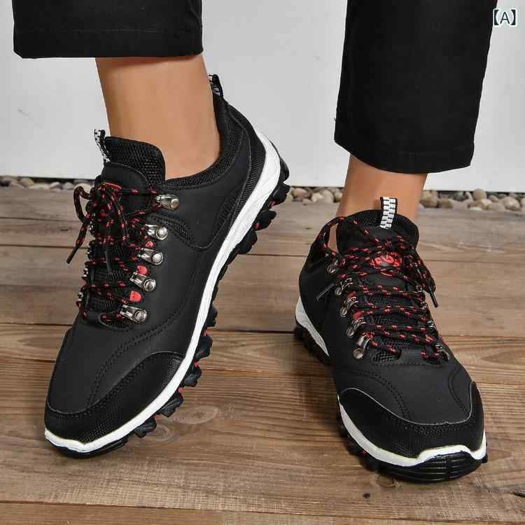 スニーカー メンズ 男性用 ローカット 運動靴 アウトドア カジュアル 迷彩柄 合成皮革 ラバーソール 春夏 黒 ブラック カーキ 大きいサイズ