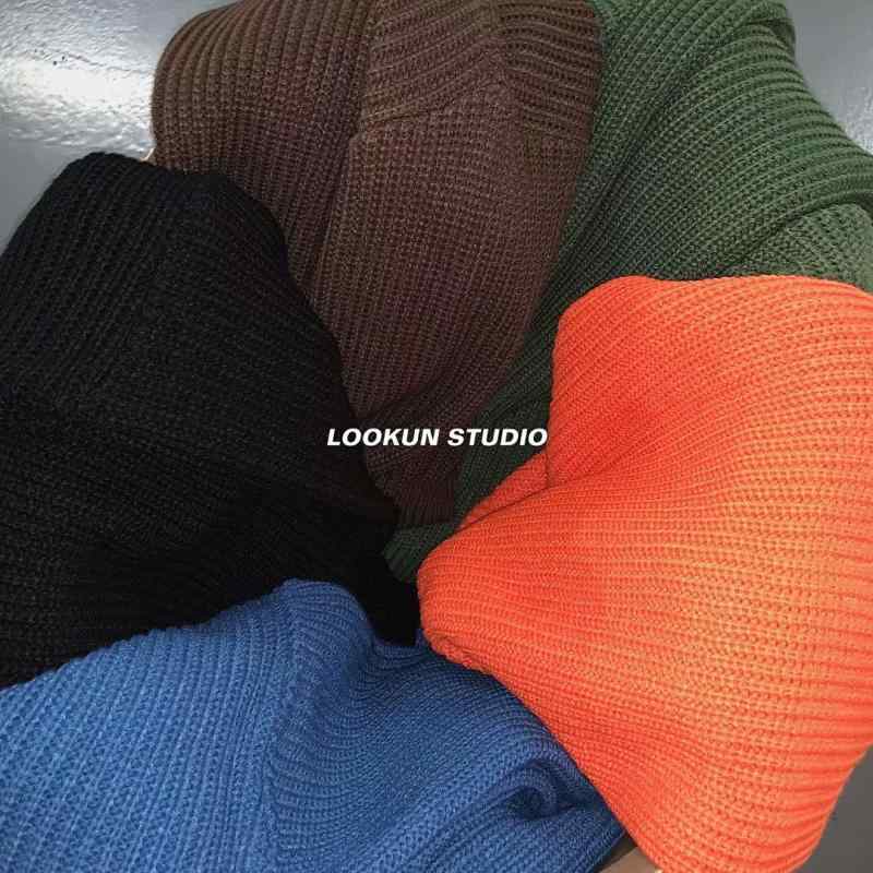 Crew Neck - ニット メンズ 秋冬 裏起毛 厚手 クルーネック セーター カジュアル トップス 長袖 暖かい ゆったり 大きいサイズ おしゃれ 黒 白 緑 普段使い