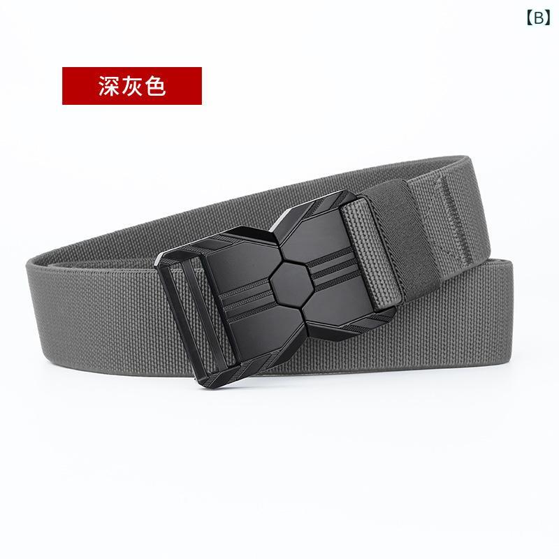 ベルト 男性用 アウトドア トレーニング タクティカル 作業用 ポリエステル 伸縮性 編み込み カジュアル 普段使い 黒 ブラック グレー カーキ コーヒー色