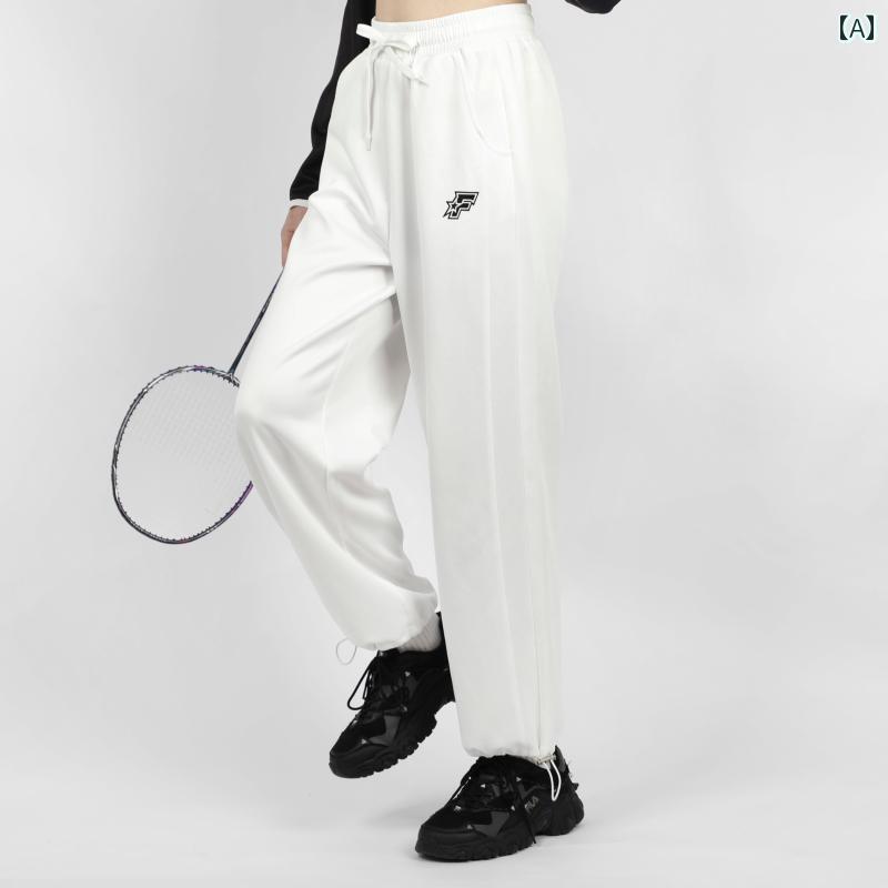 新 ホワイト 速乾性 バドミントン スポーツ パンツ 男女兼用 トレーニング ランニング ウォームアップ ..