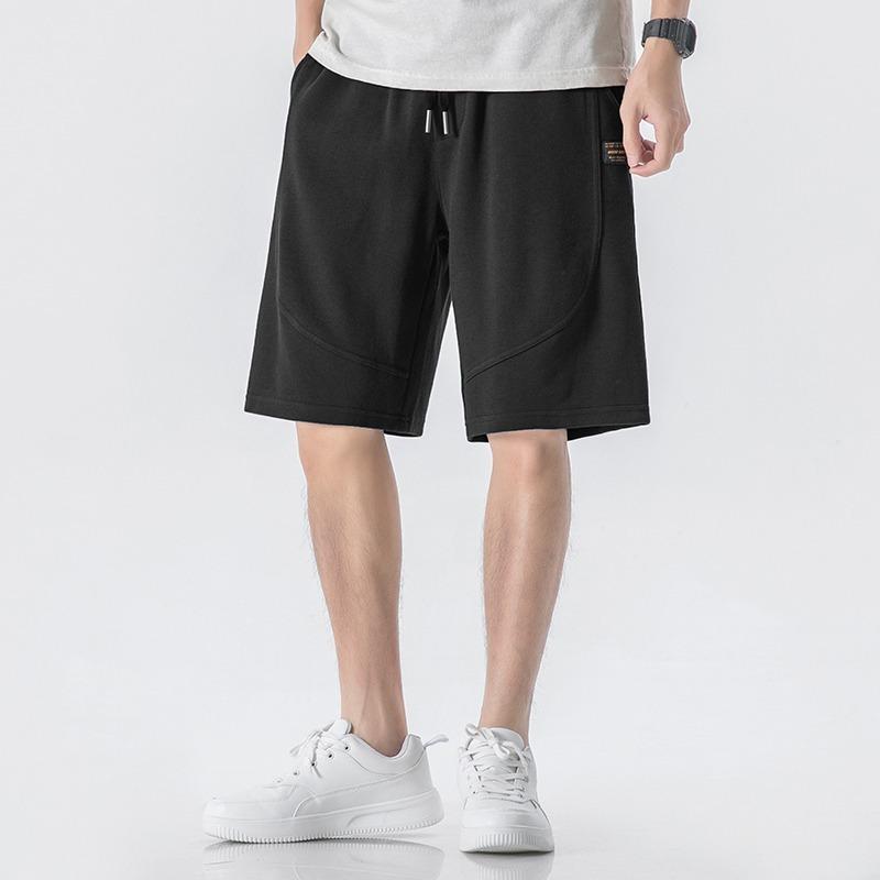 ハーフパンツ メンズ 男性用 スポーツウェア スウェットパンツ 膝丈パンツ ルームウェア 普段使い ポリエステル 伸縮性 グレー 黒 紺