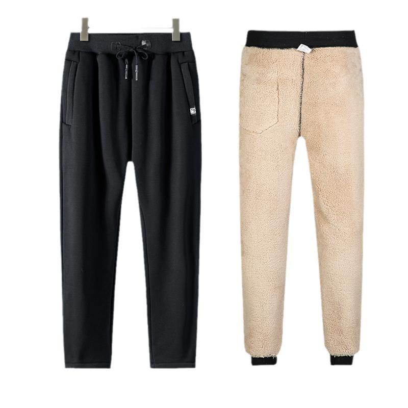 Work Pants - ズボン メンズ 男性用 裏起毛 暖か 厚手 防寒 あったか 暖かい コットン ワークパンツ ストレート ゆったり 大きいサイズ 秋冬 冬