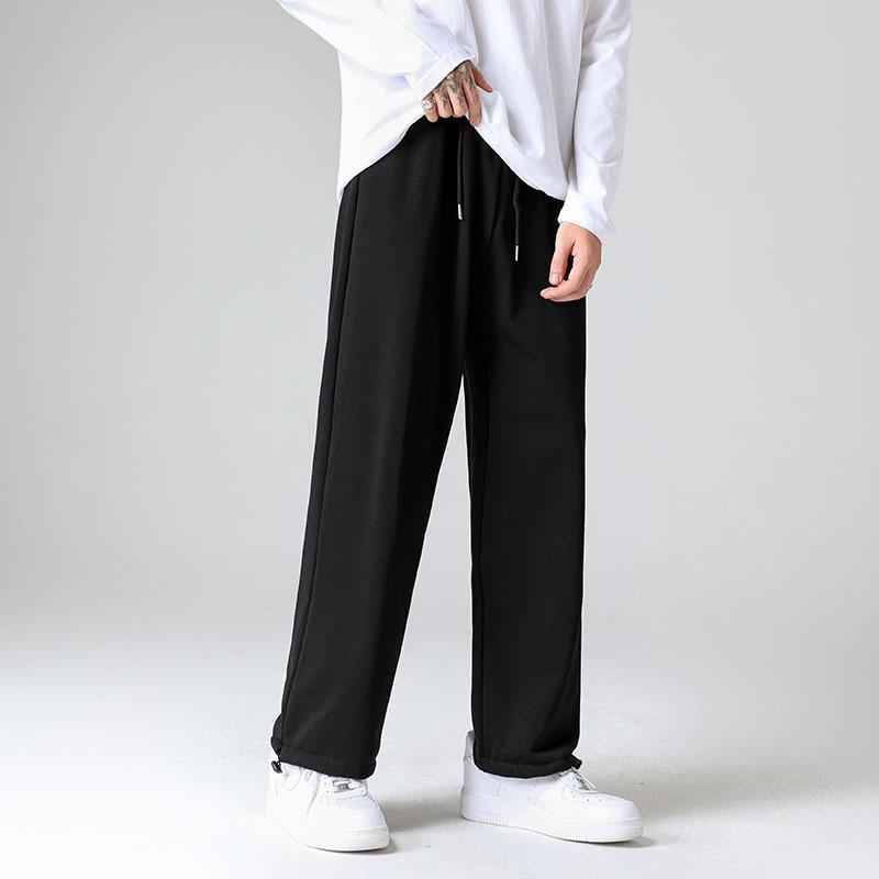 Easy-Fit Pants - パンツ メンズ レディース スウェットパンツ 綿 テーパードパンツ イージーパンツ ルームウェア 部屋着 リラックスウェア スポーティ 普段使い 秋冬 ホワイト ブラック グレー