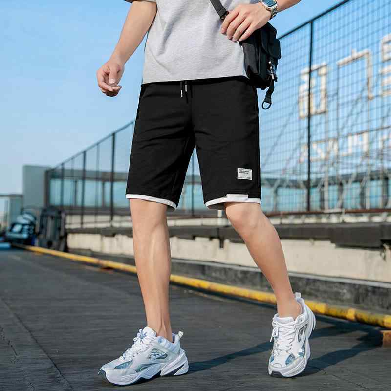 Cotton Pants - ハーフパンツ メンズ ショートパンツ コットン ゆったり 接触冷感 無地 黒 短パン カジュアル スポーティ 普段使い 部屋着 M L XL XXL XXXL