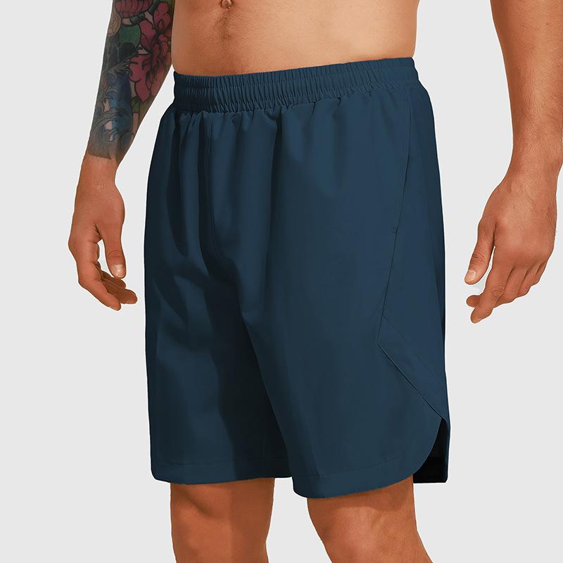 Nylon Shorts - ハーフパンツ メンズ 男性用 スポーツ トレーニング ランニング ウェア 軽量 薄手 吸湿速乾 通気性 宽松 カーキ 青 ブルー ブラック