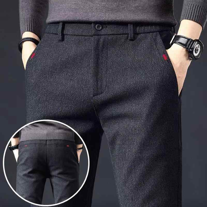 パンツ メンズ ワークパンツ ストレート コットン混紡 磨き加工 カジュアルパンツ ズボン ロングパンツ ブラック ダークグレー ダークブルー(4.0)