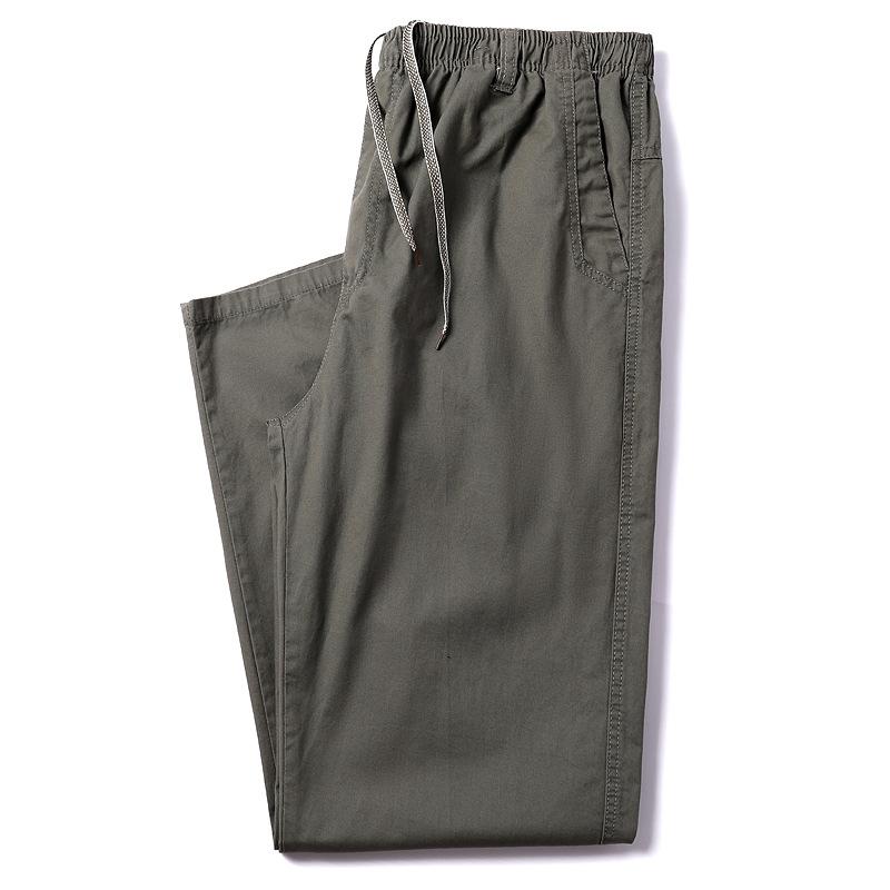 パンツ メンズ ズボン コットン テーパードパンツ ストレートパンツ ドローストリング ウエストゴム 薄手 ロングパンツ 黒 ブラック グ..