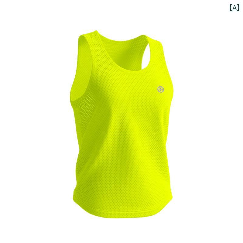 エネルギー 風 洞 レーシング ランニング ベスト 夏 通気性 メッシュ マラソン プロ スポーツ ノースリーブ Tシャツ.オシャレ