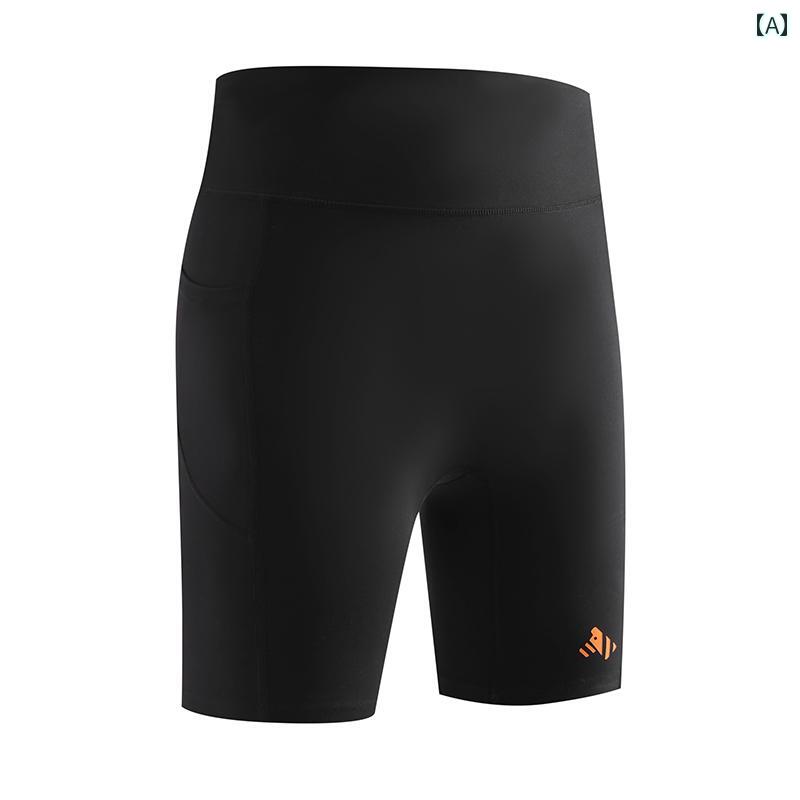 アウトドア コンプレッション パンツ 男女兼用 春秋 フィットネス マラソン スポーツ 速乾 タイト ランニング ショーツ.オシャレ