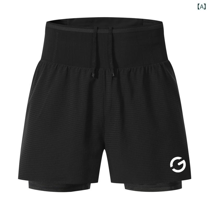 マラソン ランニング ショーツ メンズ プロ レーシング スポーツ 速乾 通気性 陸上 競技 スーツ 裏地 ..