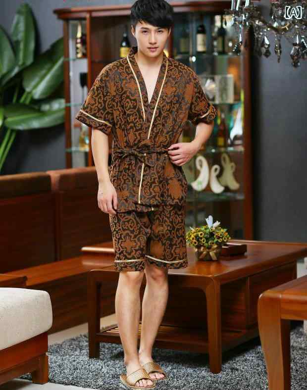 メンズ カーディガン 着物 マッサージ 服 サウナ ホテル バス 綿 汗 蒸 フィットネスクラブ.カラフルカ..