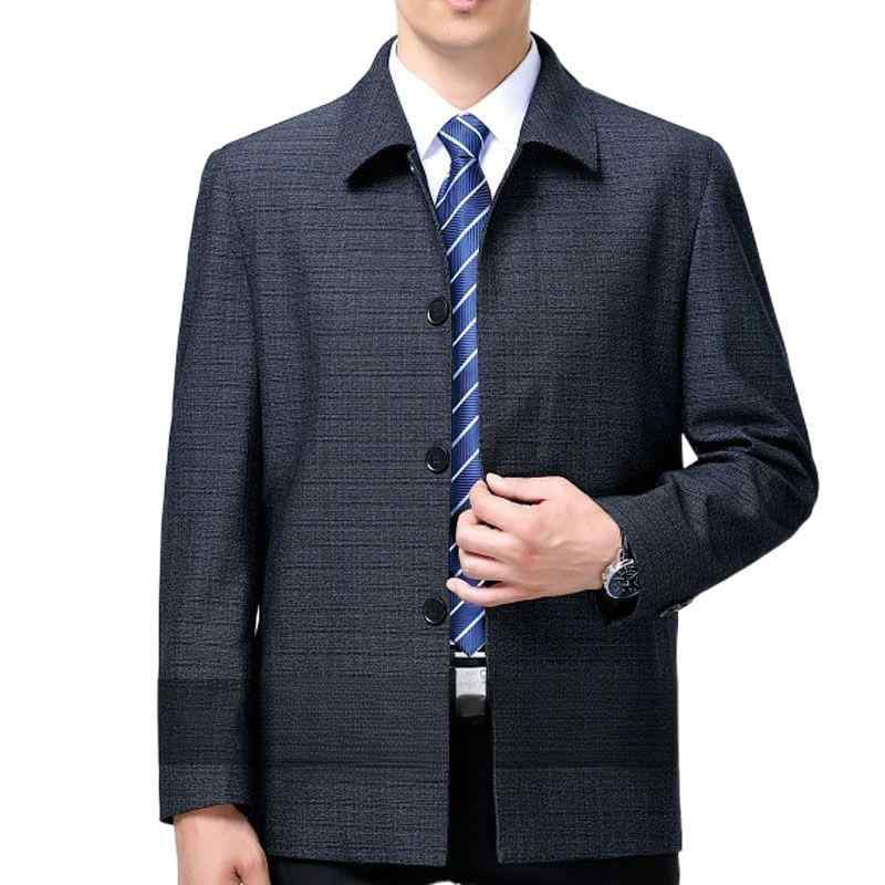 ジャケット メンズ 男性用 羊毛 ウール アウター ブルゾン ジャンパー シニア 紳士 服 カジュアル 普段使い 秋冬 襟付き チェック柄 格子柄 カフェ ブラック グレー