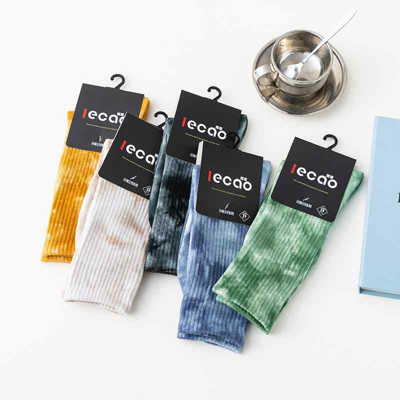 靴下 メンズ 男性用 高筒 コットン ソックス ストリート カジュアル カラフル 吸汗 快適 通気性 イエロ..