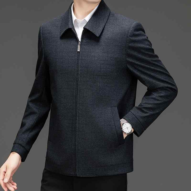 ジャケット メンズ 男性用 ウール アウター 秋冬 紳士服 ビジネス カジュアル 防寒 40代 50代 60代 グレー系 ブラック系