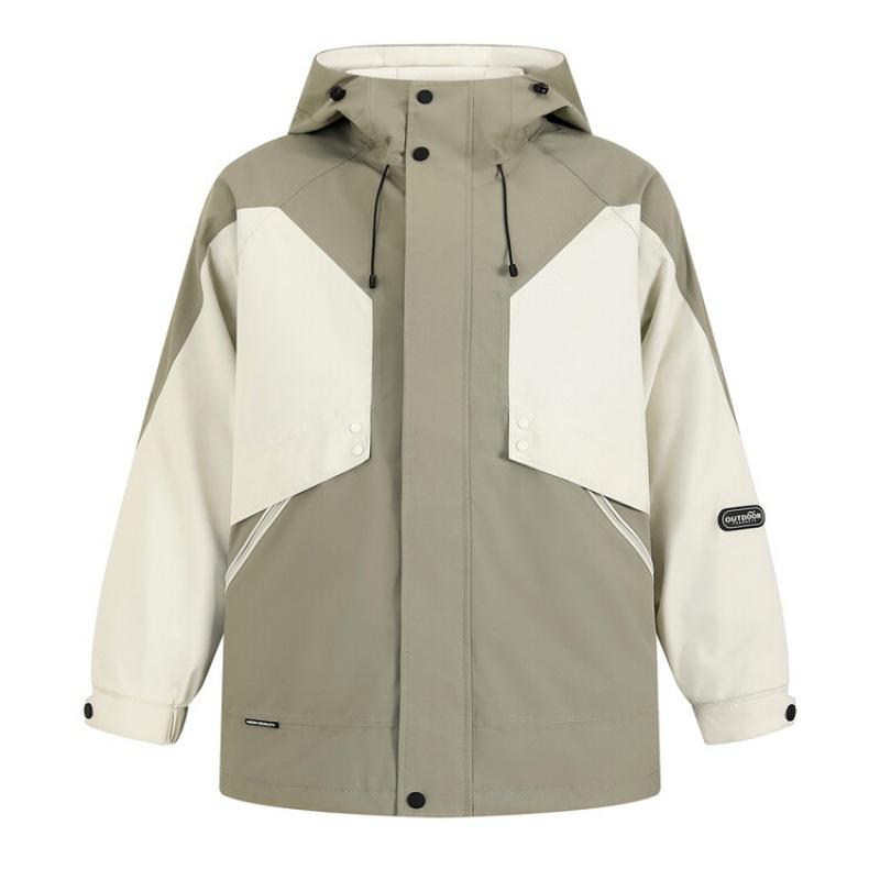 ジャケット メンズ 男性用 アウター 秋冬 加厚 防寒 栗色 ライトグリーン ブラック 大きいサイズ